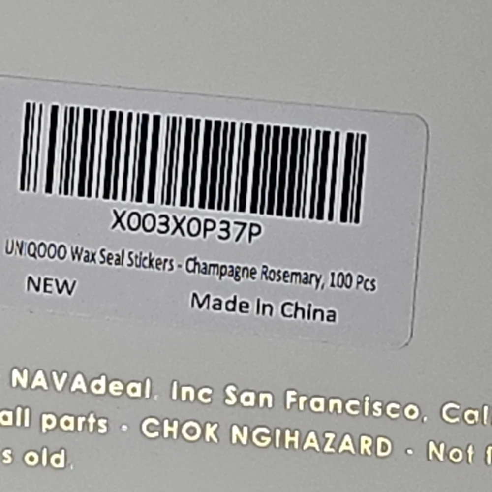 White Wax Seal Stickers 100 Packs